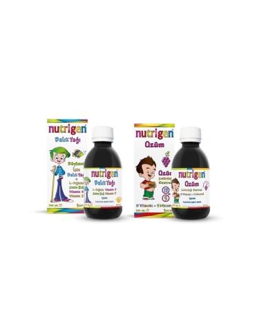 Nutrigen Fish Oil Syrup 200 Ml + Grape Seed Syrup 200 Ml