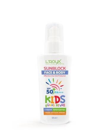 L'roux health & beauty Little Ones' Sensitive Skin Safe in the Sun: High Protection Children's Sun Cream Spf 50 (125ML) - Buy Online on GoSupps.com