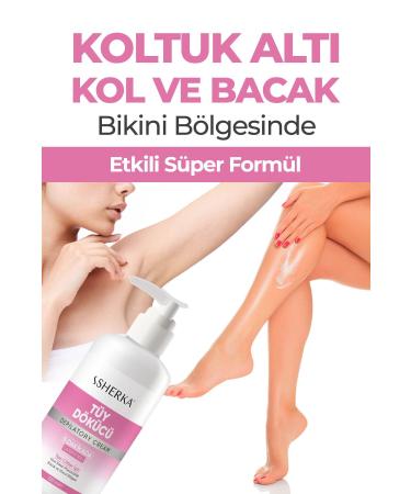 Sherka Laser Effective Hair Removal and Hair Reducing Epilation Cream for All Skin Types (SPECIAL FORMULA) 150 ml - Buy Online on GoSupps.com