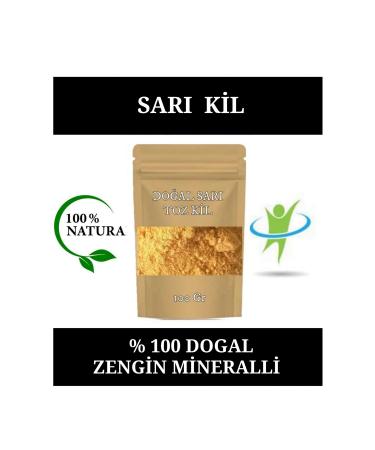 EMS AVM YELLOW CLAY NATURAL FACE MASK YELLOW CLAY MASK YELLOW POWDER CLAY 100 GR.