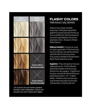 Neva Flashy Colors SILVER Direct Applied Semi-Permanent Hair Dye 100ml (vegan) - Buy Online on GoSupps.com