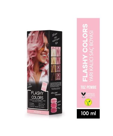 Neva Flashy Colors Dusty Pink Direct Applied Semi Permanent Hair Dye 100ml (VEGAN)