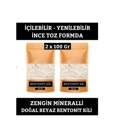 EMS AVM BENTONITE CLAY 200 GR (2 x 100 gr) EDIBLE NATURAL BENTONITE CLAY IN THIN FORM.