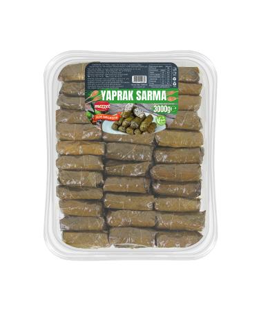 Mezzet Vegan Preservative-Free 3 Kg Handmade Sour Gourmet Vine Leaves
