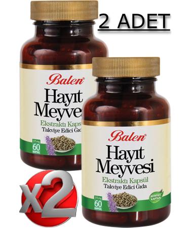 Balen 2 Pieces Chaste Tree Extract Capsules 60 Pieces - Buy Online on GoSupps.com