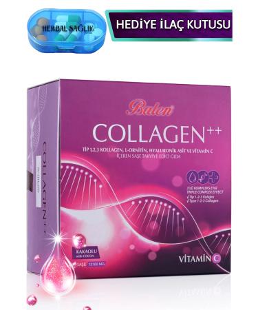 Balen Collagen Complex++ Type 1 2 3 Collagen L-Ornithine Hyal. Acid Vitamin C Sachet Cocoa