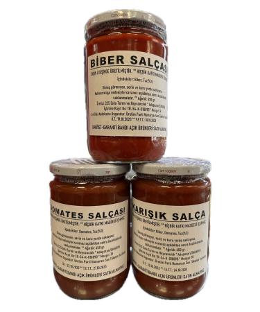 ZBOZ Y K Adapazar tomato paste 650 gr + pepper paste 650 gr + mixed paste 650 gr special wood fire