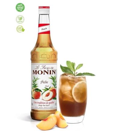 Monin Peach Syrup Peach Syrup 700 Ml - Buy Online on GoSupps.com
