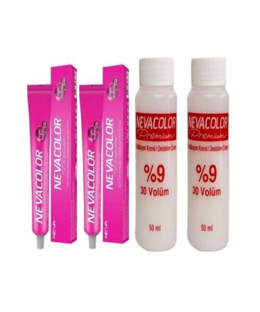 Neva Color 2-Piece Tube Paint 10.01 Extra Natural Ash Platinum + 2-Piece Oxidant
