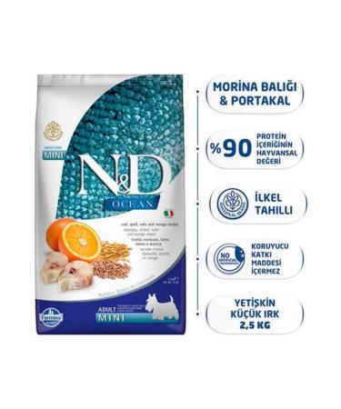 N & D Ocean Low Grain Fish Mini Adult Dog Food 2.5 Kg
