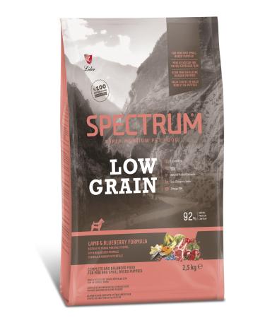 Spectrum Low Grain Small Breed Puppy Food Lamb & Blueberry 2.5 Kg
