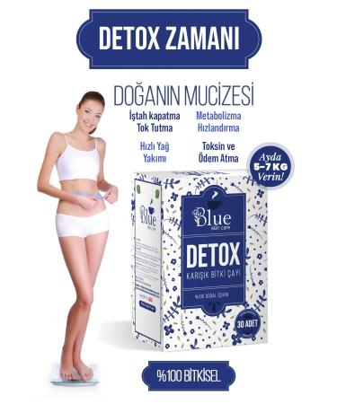 BLUE Skin Care Weight Loss Slimming 1 Helper Appetite Suppressant Detox Diet Tea Herbal Special Mix Detox Tea