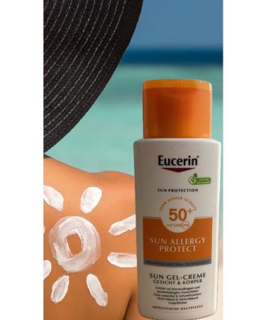 Eucerin EUCERIN SUN ALLERGY PROTECTION SUN ALLERGY PROTECTIVE CREAM-GEL SPF50 150 ml - Buy Online on GoSupps.com