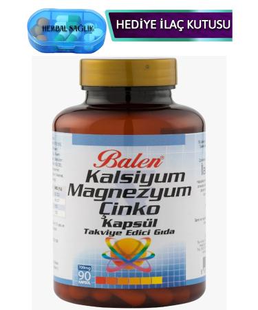 Balen Calcium Magnesium Zinc 90 Capsules 709 Mg