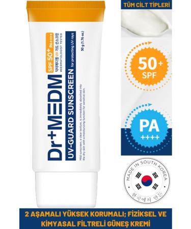 Dermal Dr+medm Spf50/pa++++ Uv 50 Ml Guard Sunscreen High Protection Physical & Chemical Filter Sun Cream