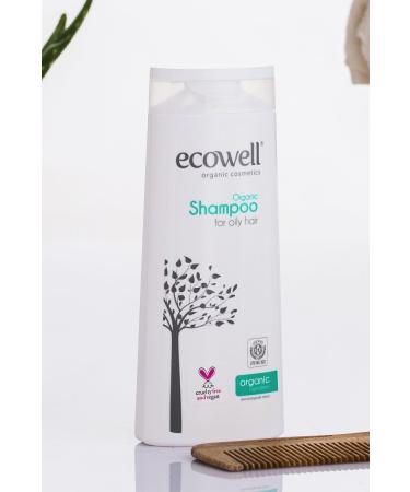 Ecowell Organic Shampoo Vegan Certified Special for Oily Hair Salt and Sulfate Free 300 ml - Buy Online on GoSupps.com