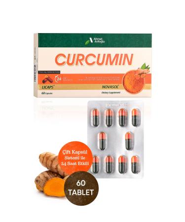 Ahmet Arifo lu Curcumin 60 Tablets Turmeric Extract Food Supplement