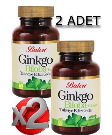 Balen Ginkgo Biloba 2 Pieces Food Supplement 600 Mg 60 Pieces - Buy Online on GoSupps.com