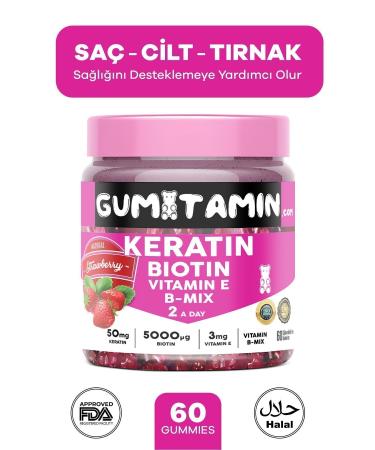 Gumitamine Keratin Biotin 5000 Hair and Skin Vitamin
