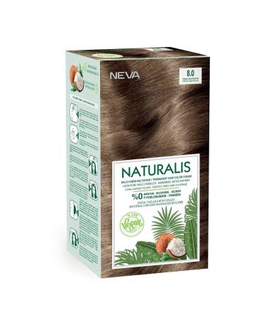 NEVA COSMETICS Naturalis Hair Dye 8.0 Intense Light Blonde 0 Vegan