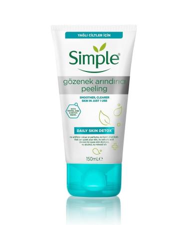 Simple Daily Skin Detox Pore Purifying Peeling with Vitamin B3 for Oily Skin 150 ml