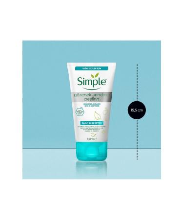 Simple Daily Skin Detox Pore Purifying Peeling with Vitamin B3 for Oily Skin 150 ml - Buy Online on GoSupps.com