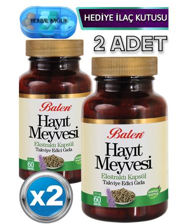 Balen 2 Pieces Chaste Tree Extract Capsules 60 Pieces