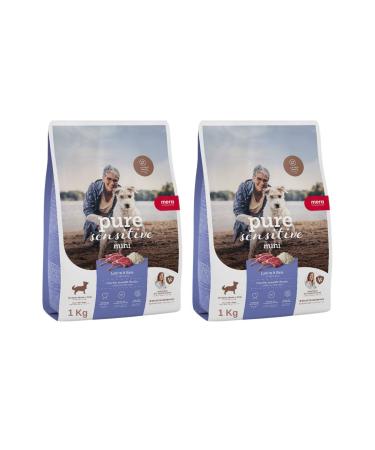 Mera Pure Sensitive Mini Adult Lamb Small Breed Adult Dog Food 1 Kg X 2