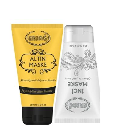 Ersa Peelable Gold Mask & Peelable Pearl Mask TWO IN ONE