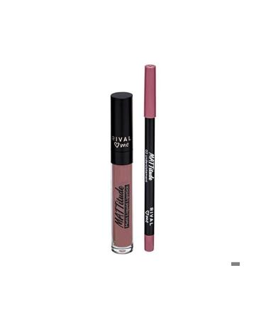 Rival Loves Me Mattitude Matte Liquid Lipstick Kit No:02 Understatement 2-pack