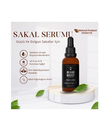 Dermotic "Sparse Beard Plumping Care Serum - Special Formula Containing 10 Different Oils" 30 ml - Buy Online on GoSupps.com