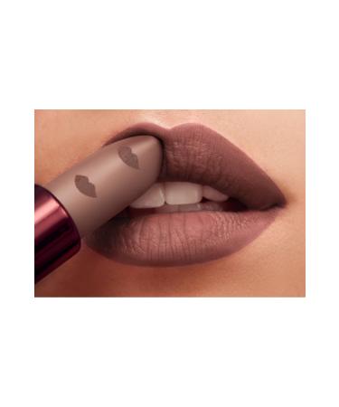 Faberlic Glam Team Semi Matte Lipstick VELVET KISS - Beige Brown