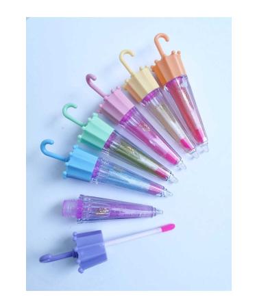 Roesia Rose Cosmetics Rose 6-Piece Umbrella Model Glitter Lip Gloss - Lip Gloss