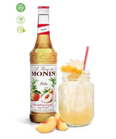 Monin Peach Syrup Peach Syrup 700 Ml - Buy Online on GoSupps.com