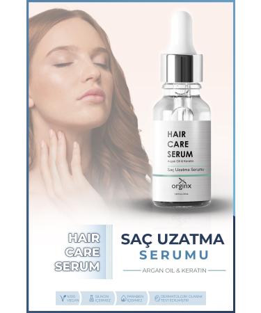 Orginx Hair Growth Serum for Slow Growing and Extremely Damaged Hair Argan and Keratin Essence 30 ml