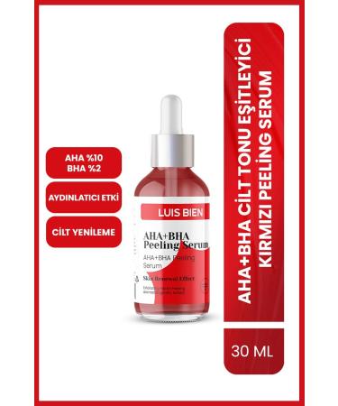 Luis Bien Aha Bha Skin Tone Equalizer Red Peeling Serum | Brightening | 30 ml (AHA BHA 2%)