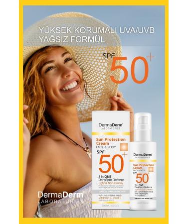 DermaDerm SPF50+ Sun Cream 100Ml. 2 PIECES - Buy Online on GoSupps.com