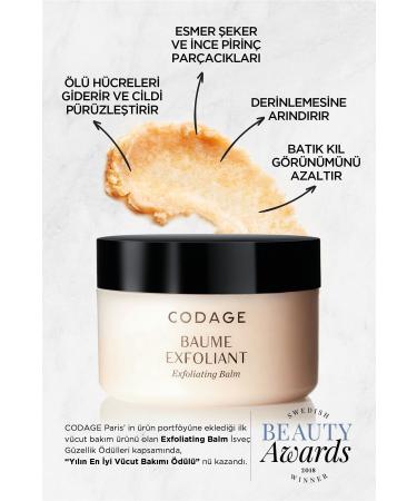 Codage Exfoliating Balm - Scrub for Deep Cleansing - 200 ml - Buy Online on GoSupps.com