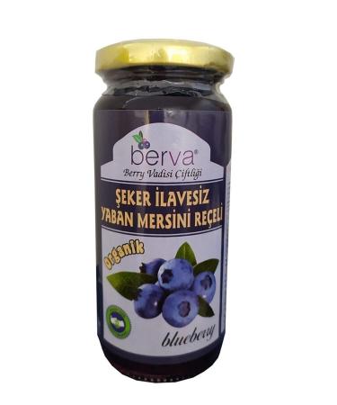 BERVA Organic Blueberry Jam 260 gr 4 Pack