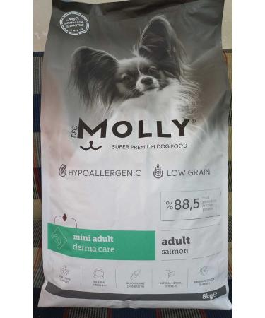 Molly Hypoallergenic Salmon Mini Breed Adult Dog Dry Food 8 kg