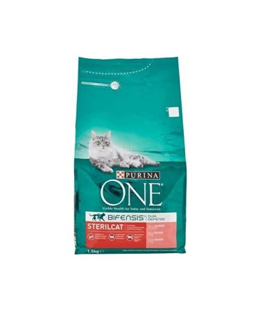 Purina One One Sterile Cat Adult Cat Food with Salmon 1.5 Kg