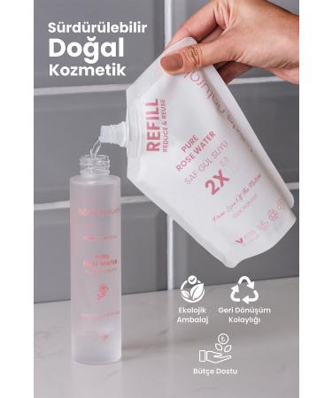 Bade Natural Rose Water Pore Tightening Brightening and Purifying Tonic Refill 200 Ml 0 Natural and Pure - Buy Online on GoSupps.com