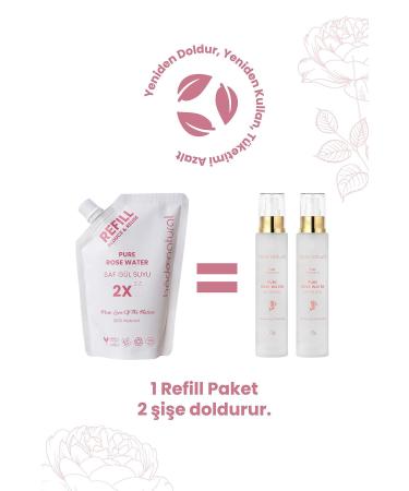 Bade Natural Rose Water Pore Tightening Brightening and Purifying Tonic Refill 200 Ml 0 Natural and Pure - Buy Online on GoSupps.com