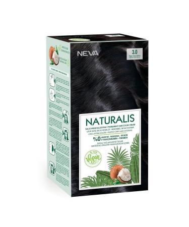 NEVA COSMETICS Naturalis Hair Dye 3.0 Intense Dark Brown 0 Vegan