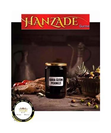 HANZADE GURME Organic Black Grape Molasses 900 gr