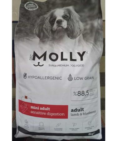 Molly Hypoallergenic Lamb Meat Small Breed Adult Dog Dry Food 8 kg