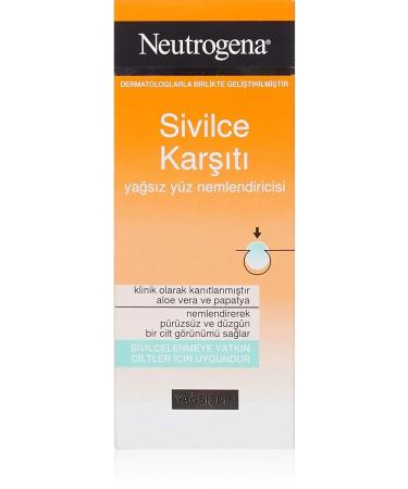 Neutrogena Anti-Acne Oil-Free Facial Moisturizer 50ml 50 Ml