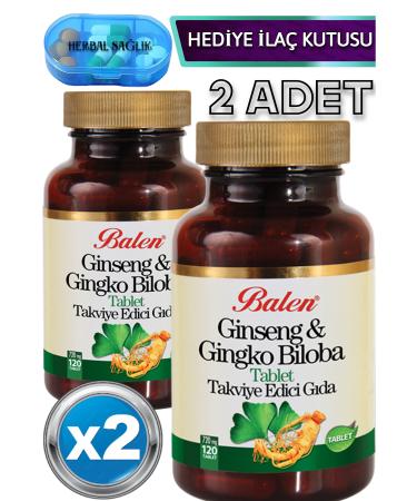 Balen 2 Pieces Ginseng & Gingko Biloba Tablets 120 Pieces