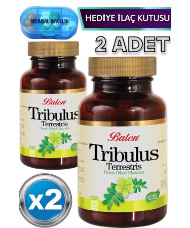 Balen 2 Pieces Tribulus Terrestris (Iron Thorn) 60 Pieces Capsules