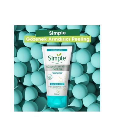 Simple Daily Skin Detox Pore Purifying Peeling with Vitamin B3 for Oily Skin 150 ml - Buy Online on GoSupps.com